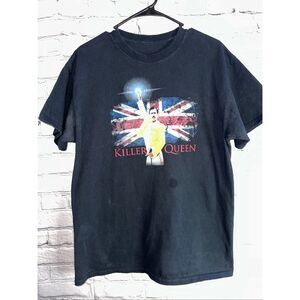Freddie Mercury “Killer Queen” Tribute T-Shirt Men’s Large Union Jack Queen Rock